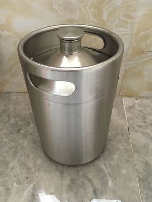 mini gruñidor material de la cerveza de la categoría alimenticia del acero inoxidable el gruñidor del barrilete 2L con el grifo del golpecito
