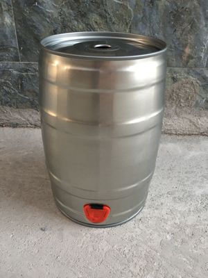 Barrilete de cerveza del metal de la categoría alimenticia 5L con la válvula y el golpecito